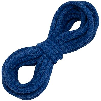 AERZETIX C67837 Cordelière de décoration tressé 5 m x 6 mm en Coton Couleur Bleu AERZETIX C67837 Cordelière de décoration tressé 5 m x 6 mm en Coton Couleur Bleu