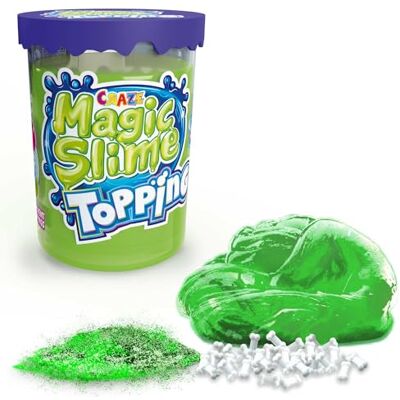 CRAZE Magic Slime Topping Pâte gluante enfant en boîte de 70 ML avec Paillettes & différentes garnitures sûr & sans résidus CRAZE Magic Slime Topping Pâte gluante enfant en boîte de 70 ML avec Paillettes & différentes garnitures sûr & sans résidus