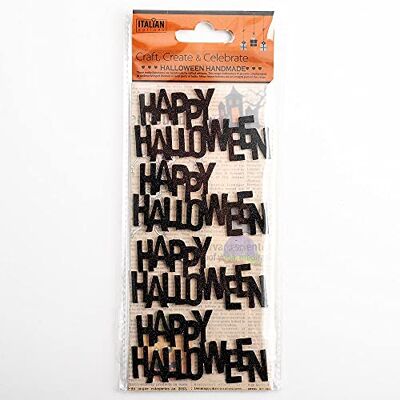 Italian Options Paillettes Happy Halloween 7 cm x 3,5 cm Artisanat Décorations Autocollants Autocollants pour enfants (4 pièces) Italian Options Paillettes Happy Halloween 7 cm x 3,5 cm Artisanat Décorations Autocollants Autocollants pour enfants (4 pièces)