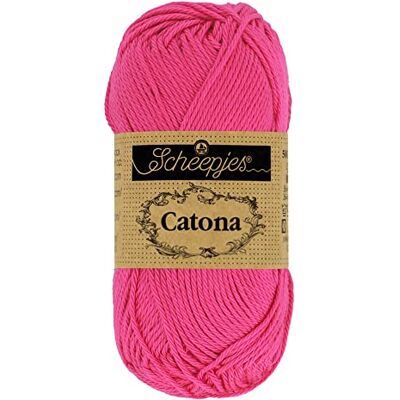 Scheepjes Catona 114 Pelote de laine rose vif – 1 x 50 g Scheepjes Catona 114 Pelote de laine rose vif – 1 x 50 g
