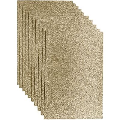 Jtnohx Lot de 10 feutres pailletés pour l'artisanat 20 x 30 cm Feutre à paillettes Carré pour fête, projet, vacances, festival (marron clair) Jtnohx Lot de 10 feutres pailletés pour l'artisanat 20 x 30 cm Feutre à paillettes Carré pour fête, projet, vacances, festival (marron clair)