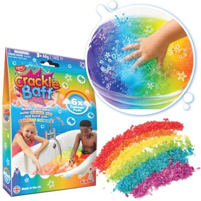 Zimpli Kids Baff Crackle Arc-en-ciel - Cristaux de bain pour enfants Zimpli Kids Baff Crackle Arc-en-ciel - Cristaux de bain pour enfants
