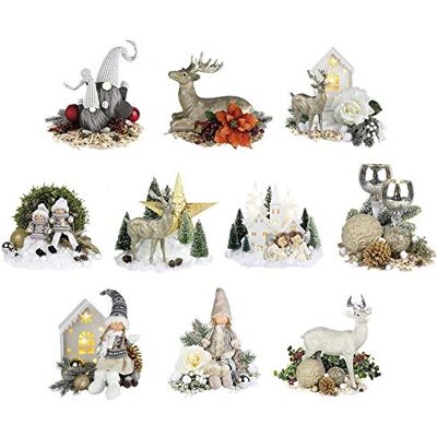 Ideen mit Herz Lot de 10 motifs 3D découpés, environ 7 à 10 cm, dans un sac, images pour travaux manuels, cartes de vœux, cartes d'anniversaire, motifs d'images pour décoration DIY (monde d'hiver Ideen mit Herz Lot de 10 motifs 3D découpés, environ 7 à 10 cm, dans un sac, images pour travaux manuels, cartes de vœux, cartes d'anniversaire, motifs d'images pour décoration DIY (monde d'hiver