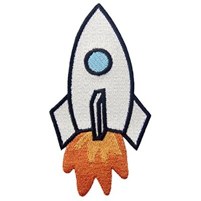 ZEGIN Rocket brodée Space Shuttle Applique Iron on Sew on Patch ZEGIN Rocket brodée Space Shuttle Applique Iron on Sew on Patch