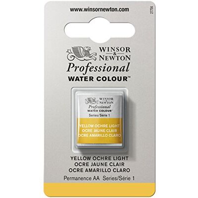 Winsor & Newton Aquarelle Professionnel Peinture Aquarelle, Haute Luminosité, Résistante à la Lumière, Qualité Archive, Demi Godet, Couleur Ocre Jaune Clair Winsor & Newton Aquarelle Professionnel Peinture Aquarelle, Haute Luminosité, Résistante à la Lumière, Qualité Archive, Demi Godet, Couleur Ocre Jaune Clair