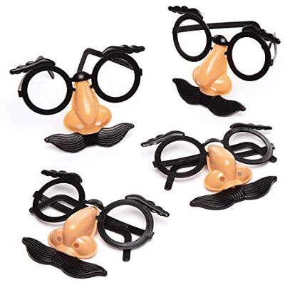Baker Ross Lunettes avec Nez Amusantes (Lot de 8) Accessoires et déguisements pour Enfants, AW501, 10 cm Baker Ross Lunettes avec Nez Amusantes (Lot de 8) Accessoires et déguisements pour Enfants, AW501, 10 cm