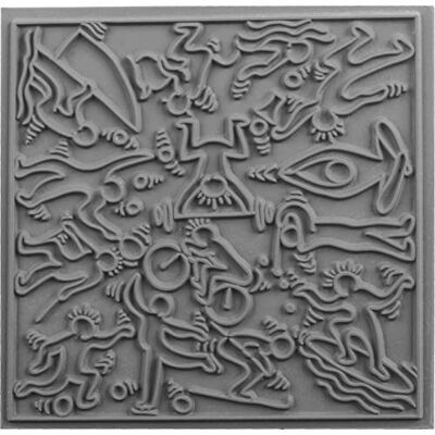 Cernit CE95024C Plaques à texture pour pâte à modeler Support de création en caoutchouc, pâte polymère Effets et reliefs sports Format 9x9 cm Cernit CE95024C Plaques à texture pour pâte à modeler Support de création en caoutchouc, pâte polymère Effets et reliefs sports Format 9x9 cm