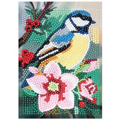 Ideen mit Herz Carte de peinture diamant 11,5 cm x 16,5 cm 370 g/m² Adhésif sur toute la surface (mésange charbon) Ideen mit Herz Carte de peinture diamant 11,5 cm x 16,5 cm 370 g/m² Adhésif sur toute la surface (mésange charbon)