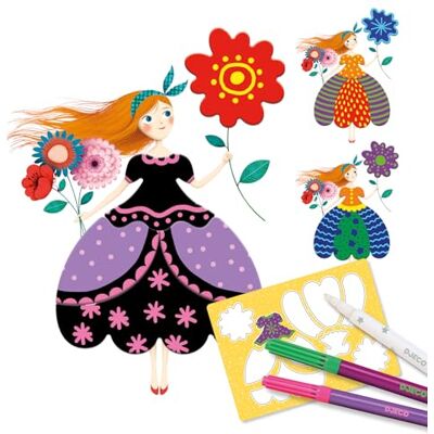 Djeco Artistic Plastic Collection d'anneaux d'activités créatives, multicolore (DJ09499) Djeco Artistic Plastic Collection d'anneaux d'activités créatives, multicolore (DJ09499)