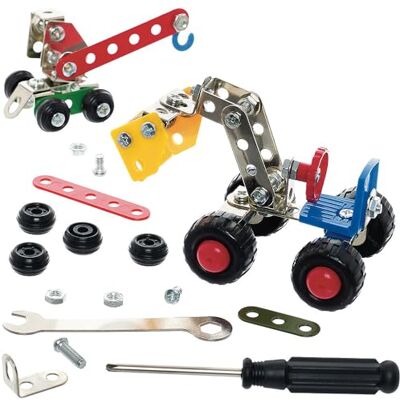 Baker Ross VC221 Kits de construction en métal Pelleteuse et grue Lot de 2, kits de construction de pelleteuse et grue Baker Ross VC221 Kits de construction en métal Pelleteuse et grue Lot de 2, kits de construction de pelleteuse et grue