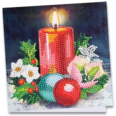 Ideen mit Herz Diamond Painting Carte de vœux 16 cm x 16 cm 370 g/m² Enveloppe et outils inclus (bougie & boules de Noël 3) Ideen mit Herz Diamond Painting Carte de vœux 16 cm x 16 cm 370 g/m² Enveloppe et outils inclus (bougie & boules de Noël 3)
