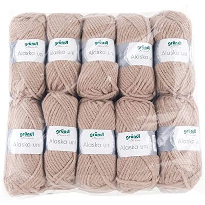 Gründl Alaska uni - Fil à mélange de laine pour tricot et crochet Gründl Alaska uni - Fil à mélange de laine pour tricot et crochet