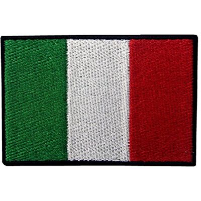 ZEGIN Écusson brodé en fer à coudre Motif drapeau de l'Italie ZEGIN Écusson brodé en fer à coudre Motif drapeau de l'Italie