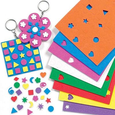 Pack économique de mini autocollants en mousse - 1200 Stickers - Diverses couleurs et formes - 10-12mm Pack économique de mini autocollants en mousse - 1200 Stickers - Diverses couleurs et formes - 10-12mm