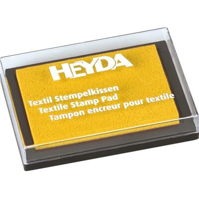 HEYDA Tampon encreur textile jaune HEYDA Tampon encreur textile jaune
