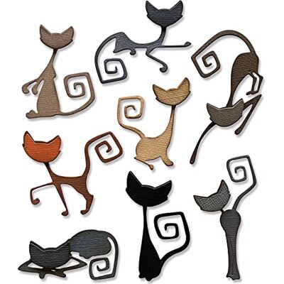 Sizzix Thinlits Lot de 16 matrices Mischievous par Tim Holtz 665996 Chapitre 3 2022 Multicolor Sizzix Thinlits Lot de 16 matrices Mischievous par Tim Holtz 665996 Chapitre 3 2022 Multicolor