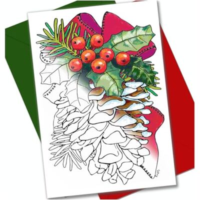 Cartes de Noël à colorier pour adultes, 10 cartes avec 10 motifs différents, 10 enveloppes colorées incluses (Noël B2/10) Cartes de Noël à colorier pour adultes, 10 cartes avec 10 motifs différents, 10 enveloppes colorées incluses (Noël B2/10)