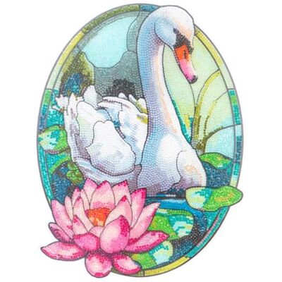 Ideen mit Herz Peinture diamant pour fenêtre Aspect verre Art Décoration et bricolage Matériau : PET (cygne) Ideen mit Herz Peinture diamant pour fenêtre Aspect verre Art Décoration et bricolage Matériau : PET (cygne)
