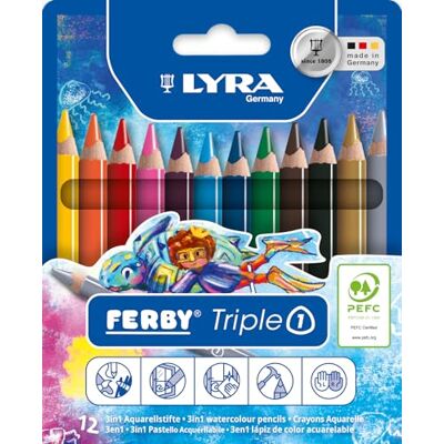 LYRA TripleOne Etui 12 crayons de couleur LYRA TripleOne Etui 12 crayons de couleur
