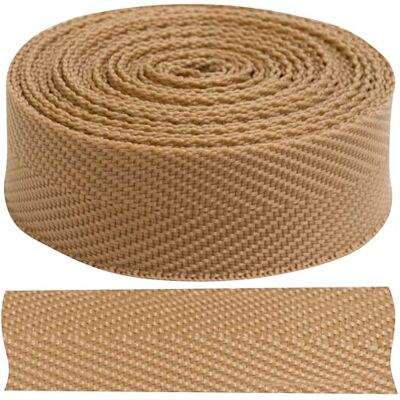 AERZETIX C77577 Ruban gallon en polypropylène 4,5 mètres x 25 mm Couleur marron clair AERZETIX C77577 Ruban gallon en polypropylène 4,5 mètres x 25 mm Couleur marron clair
