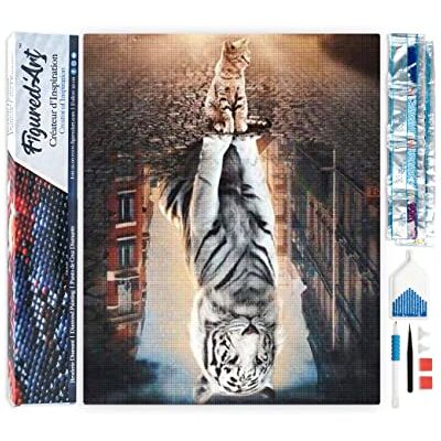 Figured’Art Diamond Painting Broderie Diamant 40x50cm Toile Entière Roulée avec Strass Perles Carrés Chat Reflet dans la Ville Kit Complet Animaux 5D DIY Activité Manuelle Loisirs Créatifs Adultes Figured’Art Diamond Painting Broderie Diamant 40x50cm Toile Entière Roulée avec Strass Perles Carrés Chat Reflet dans la Ville Kit Complet Animaux 5D DIY Activité Manuelle Loisirs Créatifs Adultes