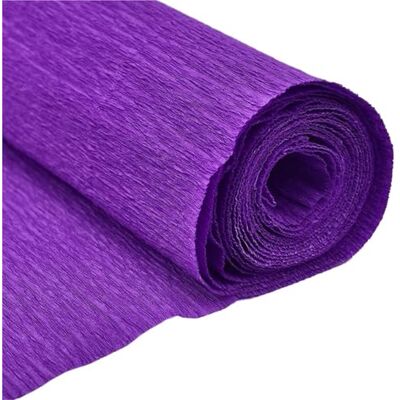 GIYXHU Lot de 5 rouleaux de papier crépon coloré pour origami 250 x 50 cm Violet foncé GIYXHU Lot de 5 rouleaux de papier crépon coloré pour origami 250 x 50 cm Violet foncé