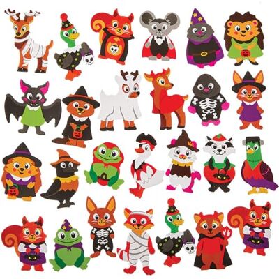 Baker Ross FN287 Autocollants en mousse Halloween Woodland Animals paquet de 150, autocollants Halloween pour enfants Baker Ross FN287 Autocollants en mousse Halloween Woodland Animals paquet de 150, autocollants Halloween pour enfants