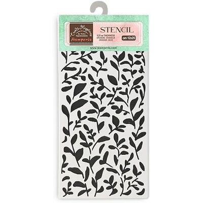Stamperia Pochoirs épais pour scrapbooking, albums, fabrication de cartes, bullet journal, etc. Motif feuilles, matériau flexible, facile à nettoyer, parfait pour les loisirs, l'artisanat et les Stamperia Pochoirs épais pour scrapbooking, albums, fabrication de cartes, bullet journal, etc. Motif feuilles, matériau flexible, facile à nettoyer, parfait pour les loisirs, l'artisanat et les