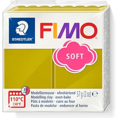 Staedtler Pâte à modeler polymère durcissant au four FIMO 8020-T51 Herbe de plage (1 bloc de 57 g) Staedtler Pâte à modeler polymère durcissant au four FIMO 8020-T51 Herbe de plage (1 bloc de 57 g)