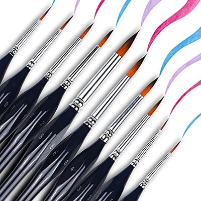 Artina Set de 10 Premium pinceaux Bilbao – Pinceaux Fins d'artiste pour Peintre au Details pour Peinture de modèles réduits, de Miniatures et modélisme – avec poignée Ergonomique Bleu Artina Set de 10 Premium pinceaux Bilbao – Pinceaux Fins d'artiste pour Peintre au Details pour Peinture de modèles réduits, de Miniatures et modélisme – avec poignée Ergonomique Bleu