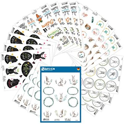Avery 51014 Lot de 272 autocollants de Pâques pour enfants Motif lapin de Pâques Avery 51014 Lot de 272 autocollants de Pâques pour enfants Motif lapin de Pâques