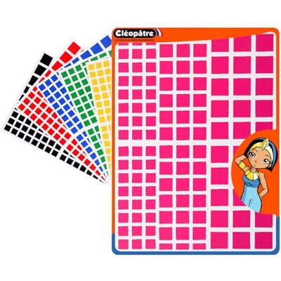 Cléopâtre CLEOPATRE – Gommettes Autocollantes Carrées – 6 couleurs – Paquet de 18 feuilles (1944 stickers) Cléopâtre CLEOPATRE – Gommettes Autocollantes Carrées – 6 couleurs – Paquet de 18 feuilles (1944 stickers)
