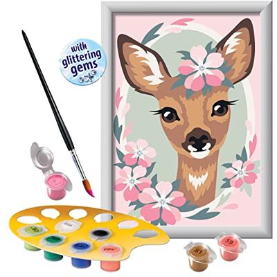 Ravensburger CreArt Peinture par numéros Cerf Delightful Deer Peinture pour enfants Kits de peinture et d'artisanat pour enfants à partir de 9 ans Ravensburger CreArt Peinture par numéros Cerf Delightful Deer Peinture pour enfants Kits de peinture et d'artisanat pour enfants à partir de 9 ans