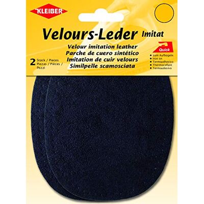 Kleiber Bügelflecken Ovale en Velours Bleu foncé Kleiber Bügelflecken Ovale en Velours Bleu foncé