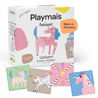 Playmais Mosaïque Unicorn 2300 Mosaic, 6 cartes Playmais Mosaïque Unicorn 2300 Mosaic, 6 cartes