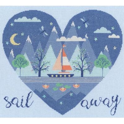 Bothy Threads Kit de broderie au point de croix – Sail Away Bothy Threads Kit de broderie au point de croix – Sail Away