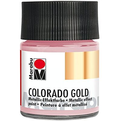 Marabu 12640005734 Colorado Gold Rose doré 50 ml à base d'eau, résistant à la lumière, aux intempéries, à séchage rapide, pour brosser et tacher sur des surfaces absorbantes Marabu 12640005734 Colorado Gold Rose doré 50 ml à base d'eau, résistant à la lumière, aux intempéries, à séchage rapide, pour brosser et tacher sur des surfaces absorbantes