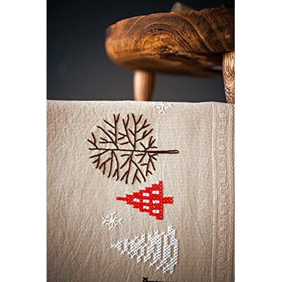 Vervaco Kit Broderie Pré-Imprimé Chemin De Table MOTIFS DE NOËL MODERNES Complet Set DIY Adulte Decoration Manuelle Loisir Créatif Cadeau Femmeca. 40 x 100 cm Embroidery Patron Vervaco Kit Broderie Pré-Imprimé Chemin De Table MOTIFS DE NOËL MODERNES Complet Set DIY Adulte Decoration Manuelle Loisir Créatif Cadeau Femmeca. 40 x 100 cm Embroidery Patron