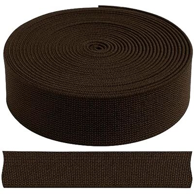 AERZETIX C67767 Sangle élastique plate tissée 3 m Largeur 20 mm Couleur marron AERZETIX C67767 Sangle élastique plate tissée 3 m Largeur 20 mm Couleur marron