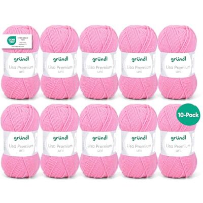 Gründl Modèle - Růžová - 3-4mm - 10 pièces Gründl Modèle - Růžová - 3-4mm - 10 pièces