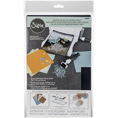Sizzix Plaque de Base de précision chromée pour Thinlits complexes 660470 Outils, Plastique Métal Aluminium, Multicolore, Taille Unique Sizzix Plaque de Base de précision chromée pour Thinlits complexes 660470 Outils, Plastique Métal Aluminium, Multicolore, Taille Unique