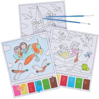 Baker Ross VC156 Scènes de peinture magique World Explorer Lot de 10, cartes de voyage à peinture magique Baker Ross VC156 Scènes de peinture magique World Explorer Lot de 10, cartes de voyage à peinture magique