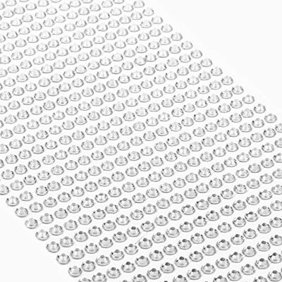 Movoja Lot de 880 strass argentés Pierre rondes 4 mm Autocollants pour décorer et bricoler Pierres décoratives à coller Movoja Lot de 880 strass argentés Pierre rondes 4 mm Autocollants pour décorer et bricoler Pierres décoratives à coller