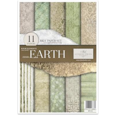 ART Zestaw Terre Ensemble de Papier de Riz Créatif - Set de Papier Créatif ART Zestaw Terre Ensemble de Papier de Riz Créatif - Set de Papier Créatif