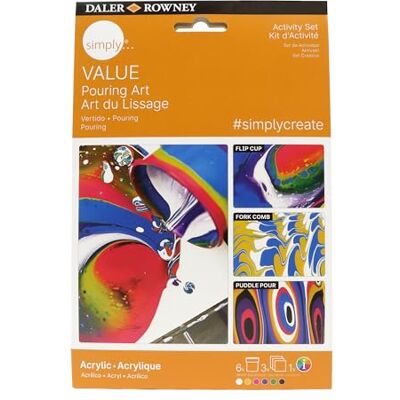 Daler Rowney Daler-Rowney, Simply, peinture acrylique, boîte en carton, couleurs assorties Daler Rowney Daler-Rowney, Simply, peinture acrylique, boîte en carton, couleurs assorties