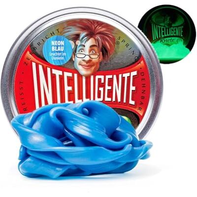 Intelligente Knete L'original ! Bleu fluo Brille dans le noir Pâte à modeler pour enfants et thérapie en un Mieux que n'importe quelle balle anti-stress ! Pour enfants et adultes (boîte Intelligente Knete L'original ! Bleu fluo Brille dans le noir Pâte à modeler pour enfants et thérapie en un Mieux que n'importe quelle balle anti-stress ! Pour enfants et adultes (boîte