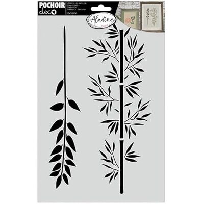 Aladine Branches - Stencil de décoration - 20 x 30 cm Aladine Branches - Stencil de décoration - 20 x 30 cm
