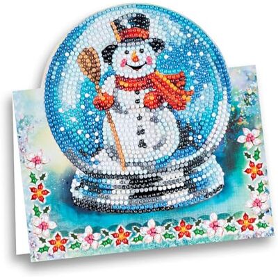 Ideen mit Herz Diamond Painting Carte à poser 370 g/m² 16,3 cm x 16 cm avec enveloppe et outils inclus (boule à neige avec bonhomme de neige) Ideen mit Herz Diamond Painting Carte à poser 370 g/m² 16,3 cm x 16 cm avec enveloppe et outils inclus (boule à neige avec bonhomme de neige)