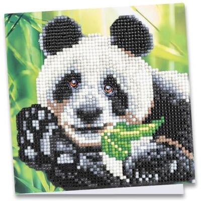 Ideen mit Herz Carte de vœux Diamond Painting 16 x 16 cm 370 g/m² Avec enveloppe et outils (panda) Ideen mit Herz Carte de vœux Diamond Painting 16 x 16 cm 370 g/m² Avec enveloppe et outils (panda)