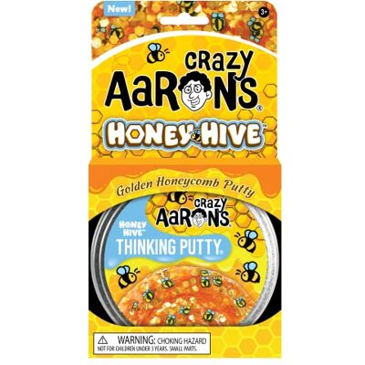 Crazy Aaron's Trendsetters Mastic – Honey Hive – Mastic transparent avec pièces cachées – Non toxique, ne sèche jamais Crazy Aaron's Trendsetters Mastic – Honey Hive – Mastic transparent avec pièces cachées – Non toxique, ne sèche jamais